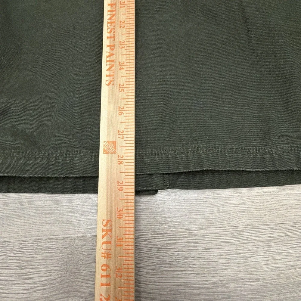 J. Crew Mercantile Chore Coat Barn Jacket Men L Lined Button Flap Pocket Green